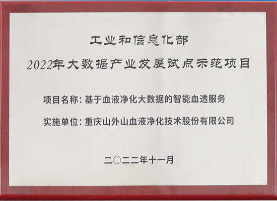 行業(yè)唯一！山外山公司入選“2022年大數(shù)據(jù)產(chǎn)業(yè)發(fā)展試點(diǎn)示范項(xiàng)目”